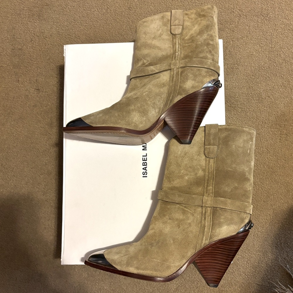 Isabel Marant Sze 40 Lamsy suede ankle boots